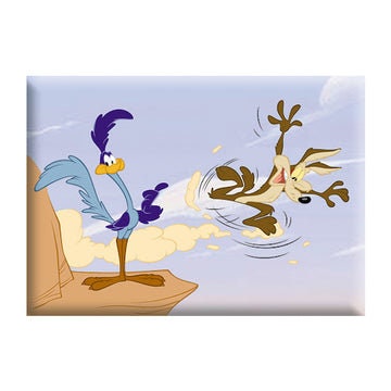 Wile E Coyote & Road Runner Looney Tunes Magnet - 2.5x3.5 Inch - Looney Tunes Road Runner Cartoon Classic Magnet Refrigerators and Lockers