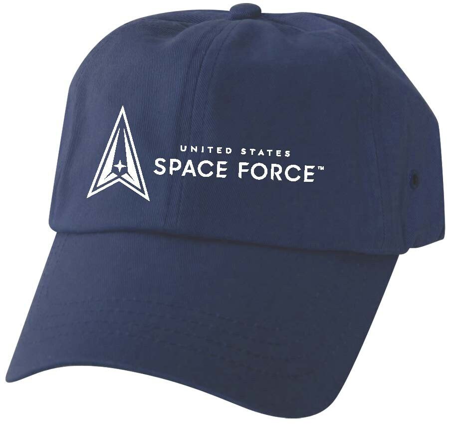US SPACE FORCE Embroidered Cap Hat - Blue United States Space Force Cap Hat with Velcro Adjustment Strap - Officially Licensed!
