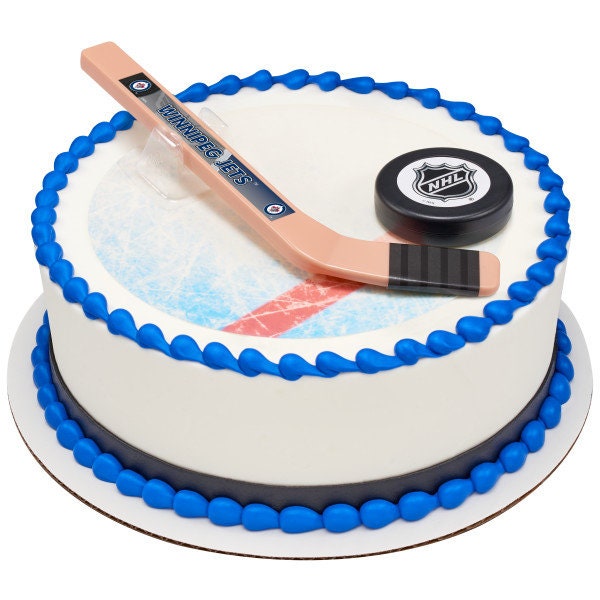 WINNIPEG JETS Cake Topper NHL Slap Shot Cake Decoration Decoset Birthday Craft Supply
