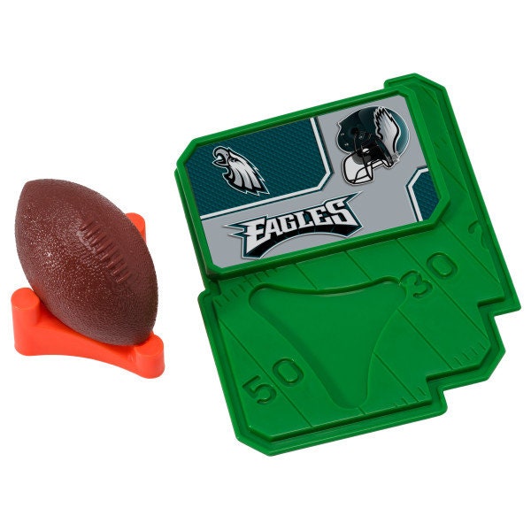 PHILADELPHIA EAGLES Cake Topper NFL Football Tee Field - Philadelphia Eagles Football Cake Decoration Topper Decoset Birthday Craft Supply