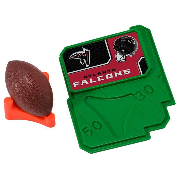 ATLANTA FALCONS Cake Topper NFL Football Tee Field - Atlanta Falcons Football Cake Decoration Topper Decoset Birthday Craft Supply