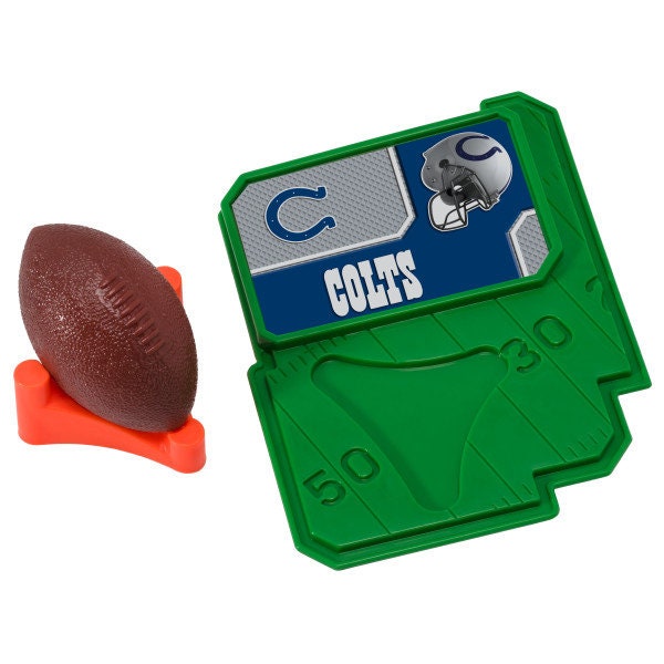 INDIANAPOLIS COLTS Cake Topper NFL Football Tee Field - Indianapolis Colts Football Cake Decoration Topper Decoset Birthday Craft Supply