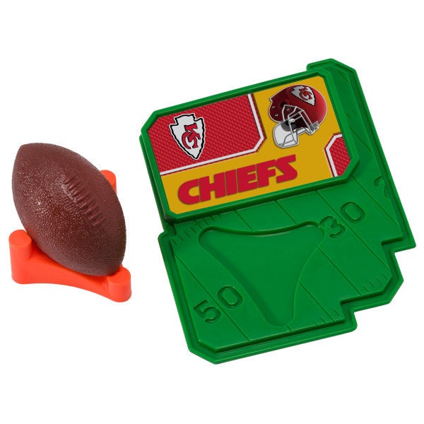 KANSAS CITY CHIEFS Cake Topper Nfl Football Tee Field - Kansas City Chiefs Football Cake Decoration Topper Decoset Birthday Craft Supply
