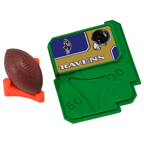 BALTIMORE RAVENS Cake Topper NFL Football Tee Field - Baltimore Ravens Football Cake Decoration Topper Decoset Birthday Craft Supply