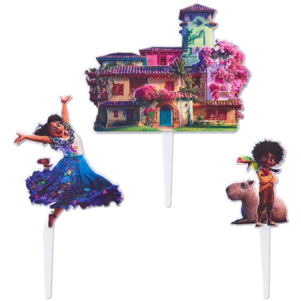 ENCANTO Disney Cake Topper - Encanto Movie Mirabel and Antonio Birthday Party Cake Decoration - Birthday Decoset Craft Supply
