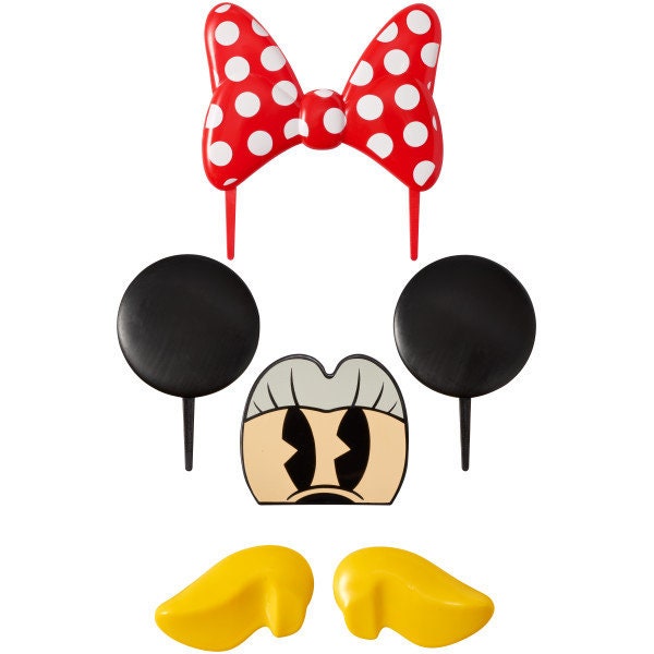 Minnie Mouse Creations Mickey Cake Topper - Create Minnie Mouse Disney Birthday Party Cake Decoration - Kids Birthday Decoset Craft Supply