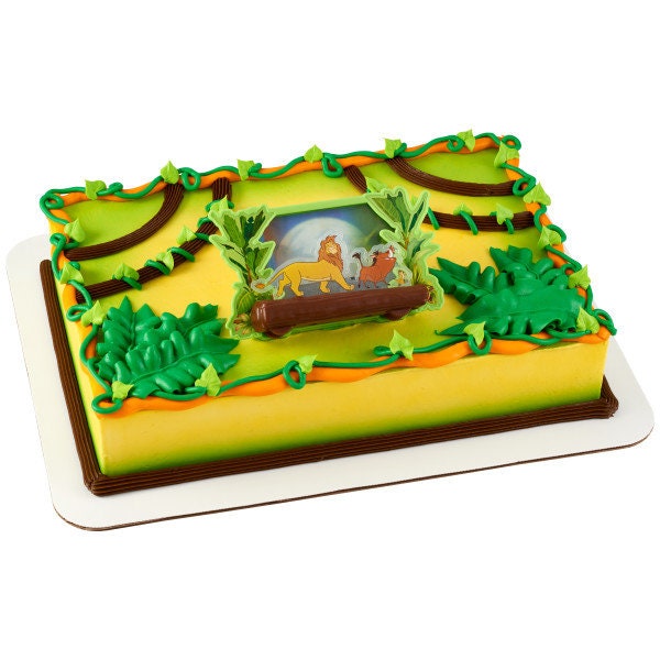 THE LION KING Circle of Life Cake Topper - Mufasa Simba Pumbaa Disney Birthday Party Cake Decoration - Kids Birthday Decoset Craft Supply