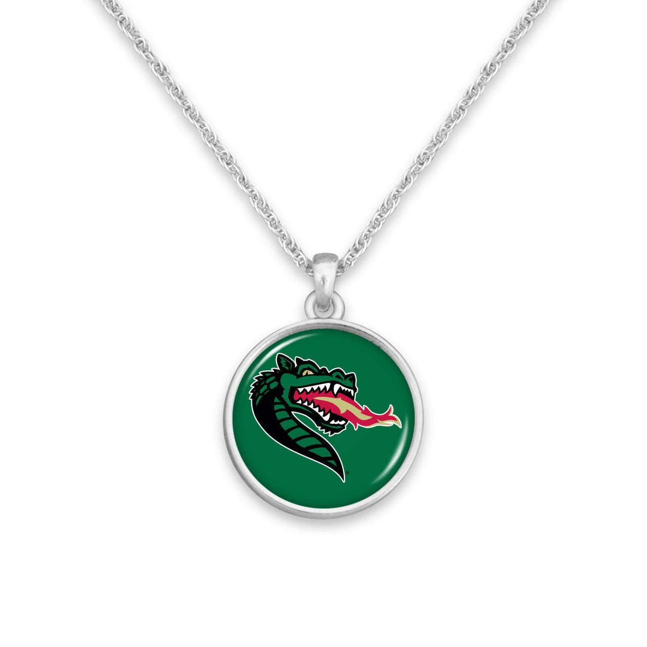 Officially Licensed ALABAMA-BIRMINGHAM Blazers Necklace - Pewter Charm Sterling Plated - University of Alabama at Birmingham UAB