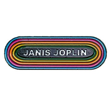 JANIS JOPLIN KMET Lapel Pin - 1.25 Inch - American Singer Rock Star Janis Joplin Legend Rock Band Craft Supply