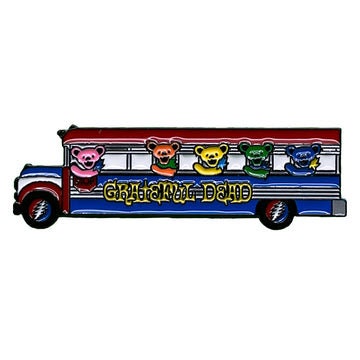 GRATEFUL DEAD Bus Lapel Pin - 1.25 Inch - Jerry Garcia Grateful Dead Rock Band Tour Craft Supply