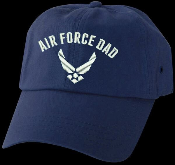 AIR FORCE Dad Embroidered Cap Hat - USAF Fathers Day Gift Cap with Official Logo - Officially Licensed!