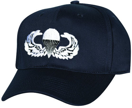 US ARMY Embroidered Cap Hat - Airborne Basic Paratrooper Jump Wings Army Cap with Official Logo - Officially Licensed!