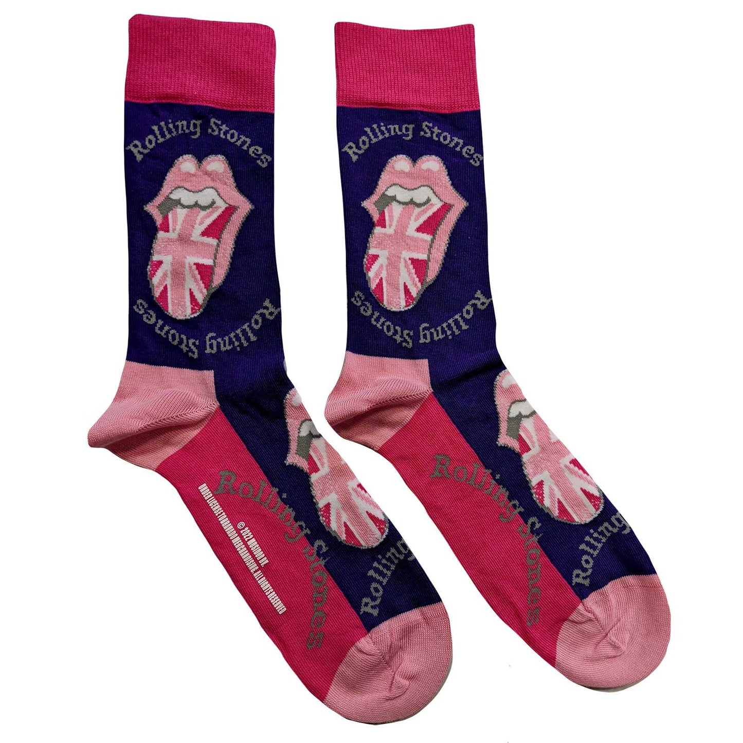 THE ROLLING STONES Socks - Rolling Stones England Tongue Unisex Ankle Socks - Men's Adult 8-12 - Officially Licensed Craft Costume Supply