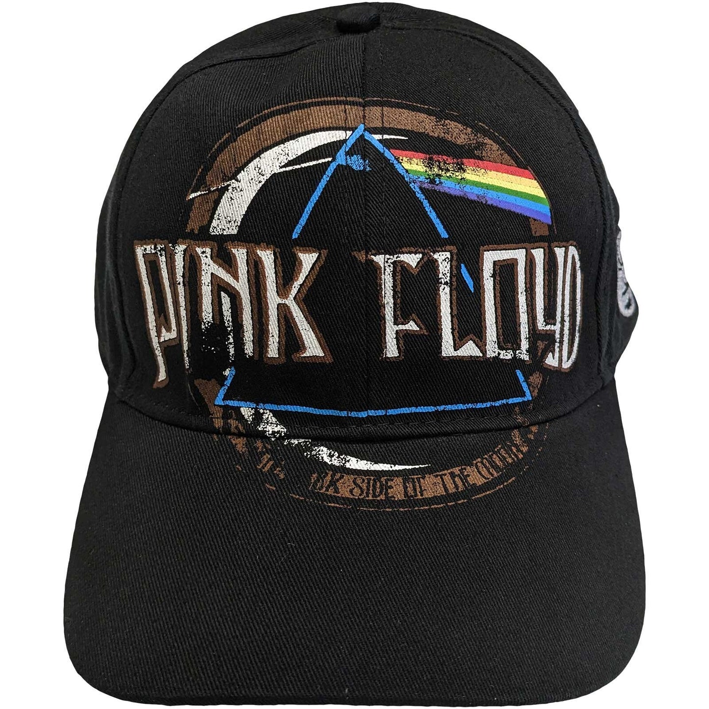 PINK FLOYD Unisex Cap Hat - Made to Order - Dark Side of the Moon Pink Floyd Adjustable Baseball Cap with DSOM Logo - Officially Licensed!