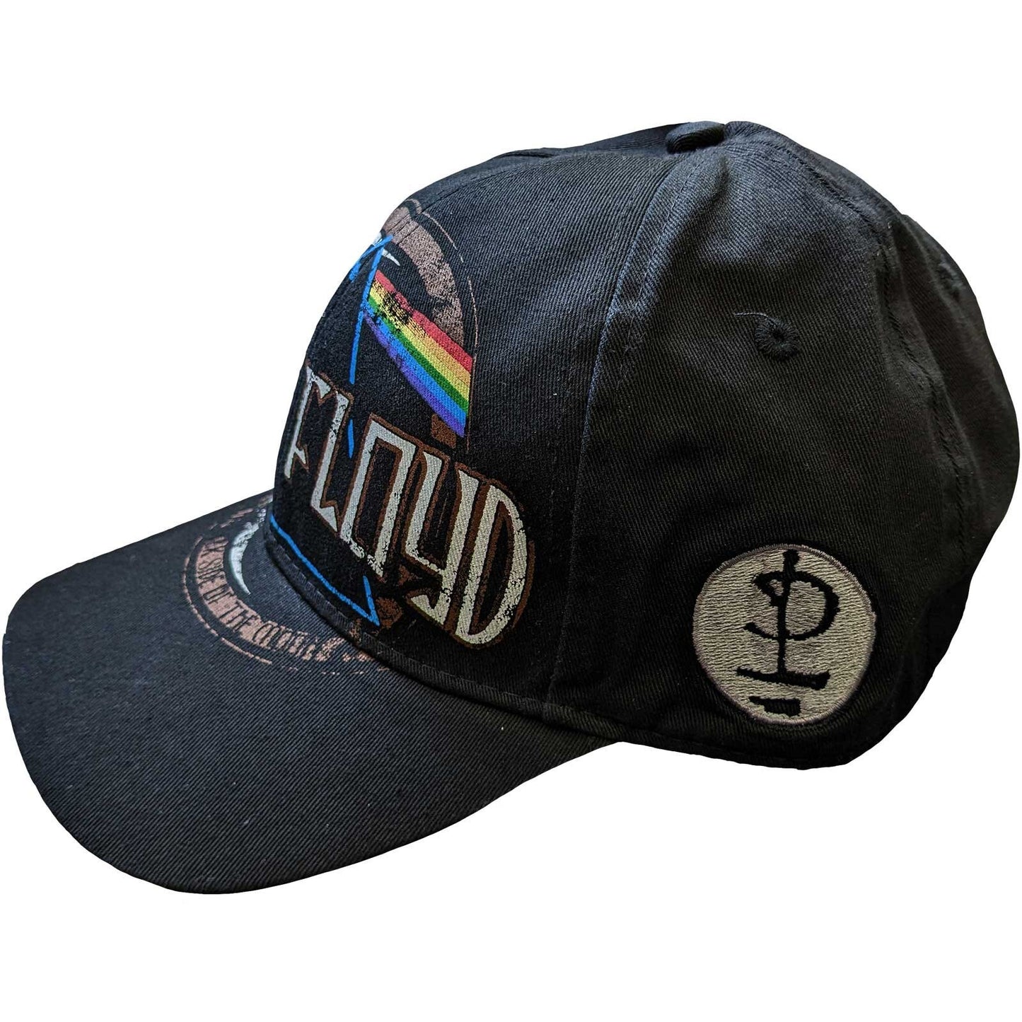 PINK FLOYD Unisex Cap Hat - Made to Order - Dark Side of the Moon Pink Floyd Adjustable Baseball Cap with DSOM Logo - Officially Licensed!