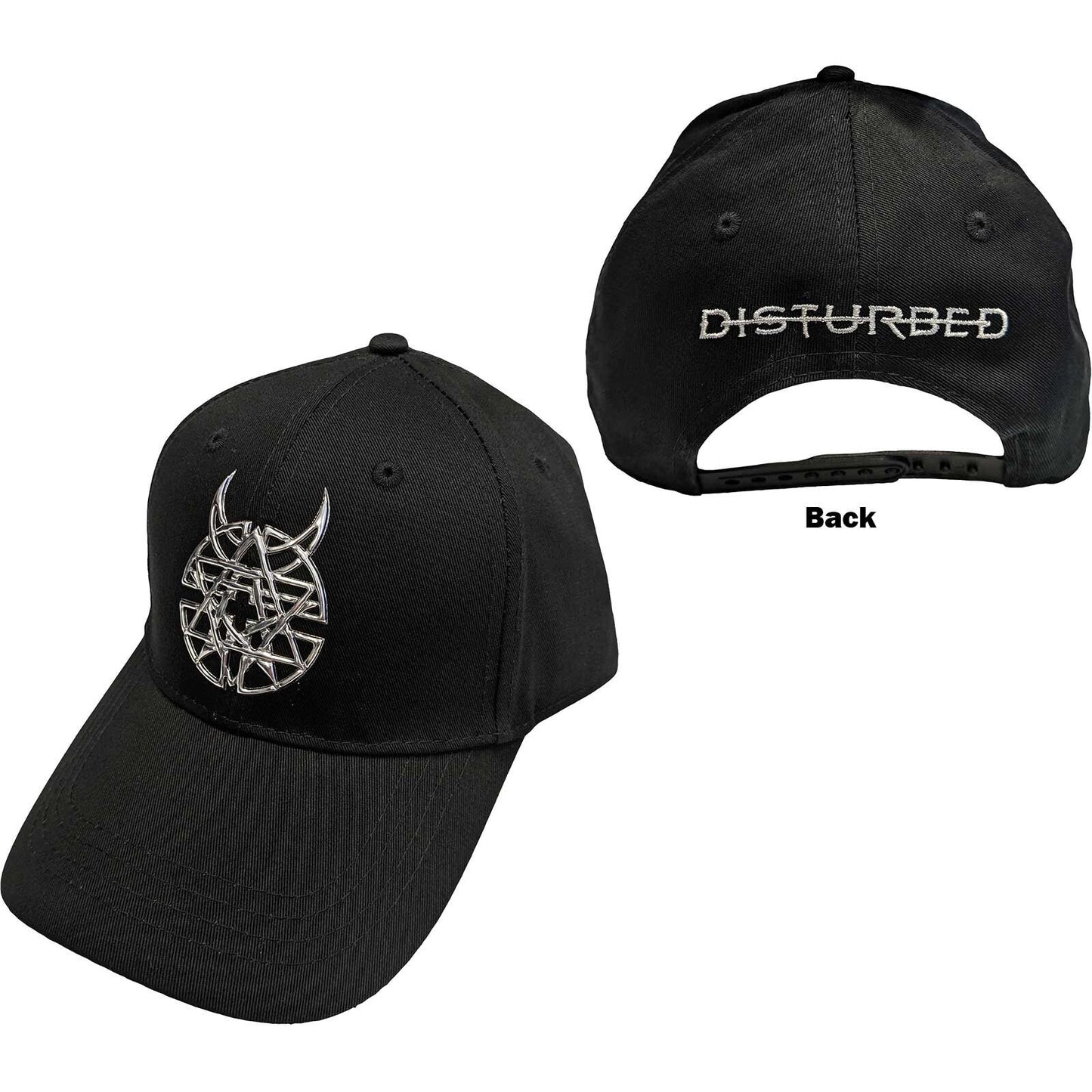 DISTURBED Unisex Cap Hat - Icon & Logo Disturbed Adjustable Snapback Baseball Cap - Officially Licensed!