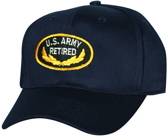 US ARMY RETIRED Embroidered Cap Hat - United States Army Retired Veteran Vet - Officially Licensed!