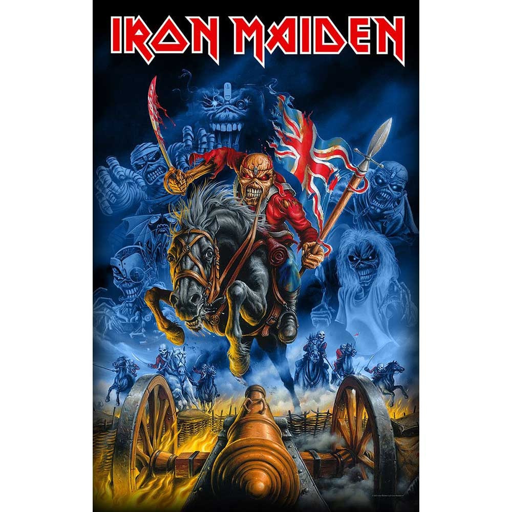 IRON MAIDEN Textile Poster Flag - Approx 41x28 Inch - Iron Maiden England Textile Fabric Poster - Officially Licensed