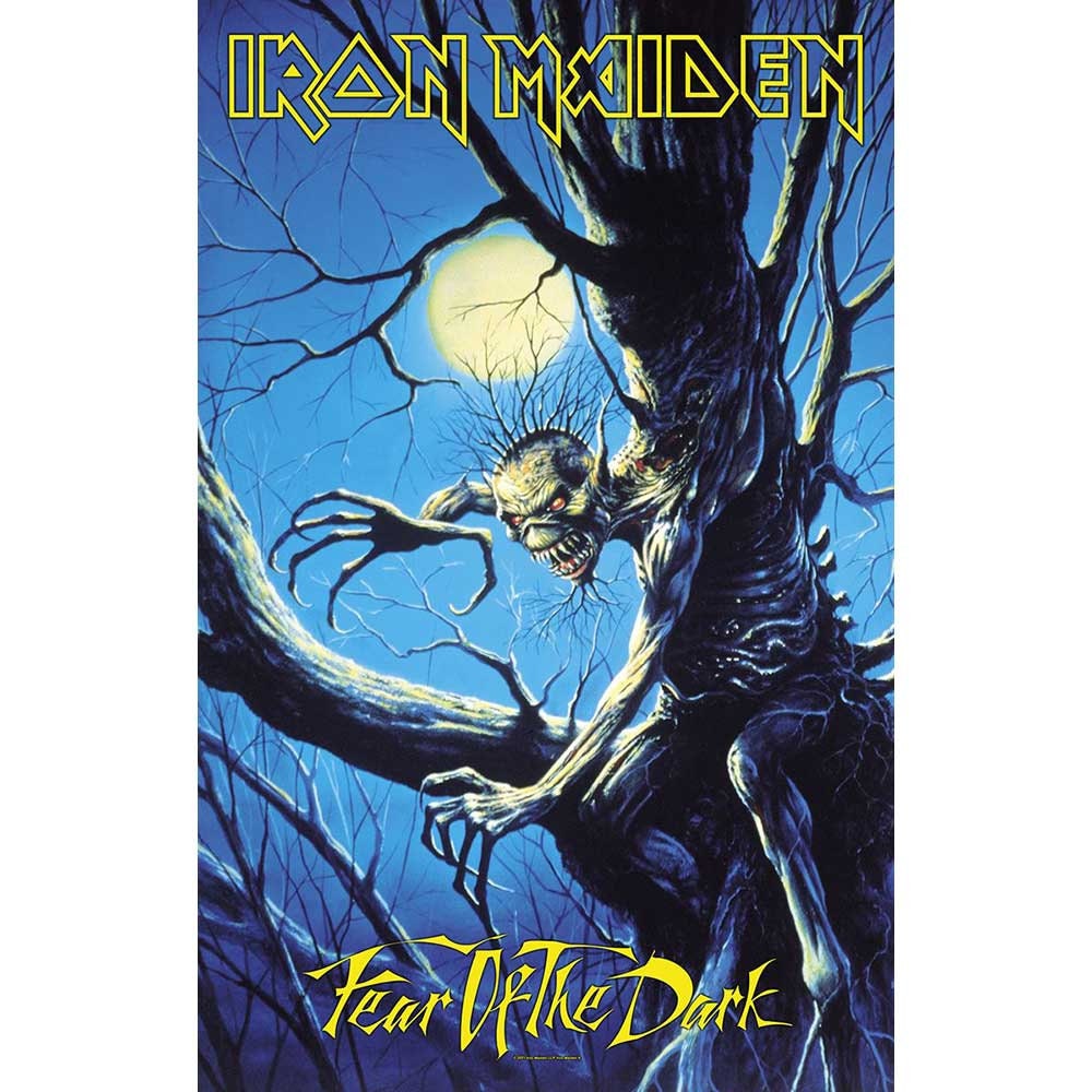 IRON MAIDEN Textile Poster Flag - Approx 41x28 Inch - Iron Maiden Fear of the Dark Textile Fabric Poster - Officially Licensed