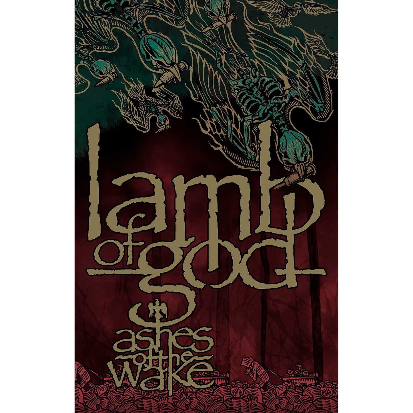 LAMB OF GOD Textile Poster Flag - Approx 41x28 Inch - Lamb of God Ashes Of The Wake Textile Fabric Poster - Officially Licensed