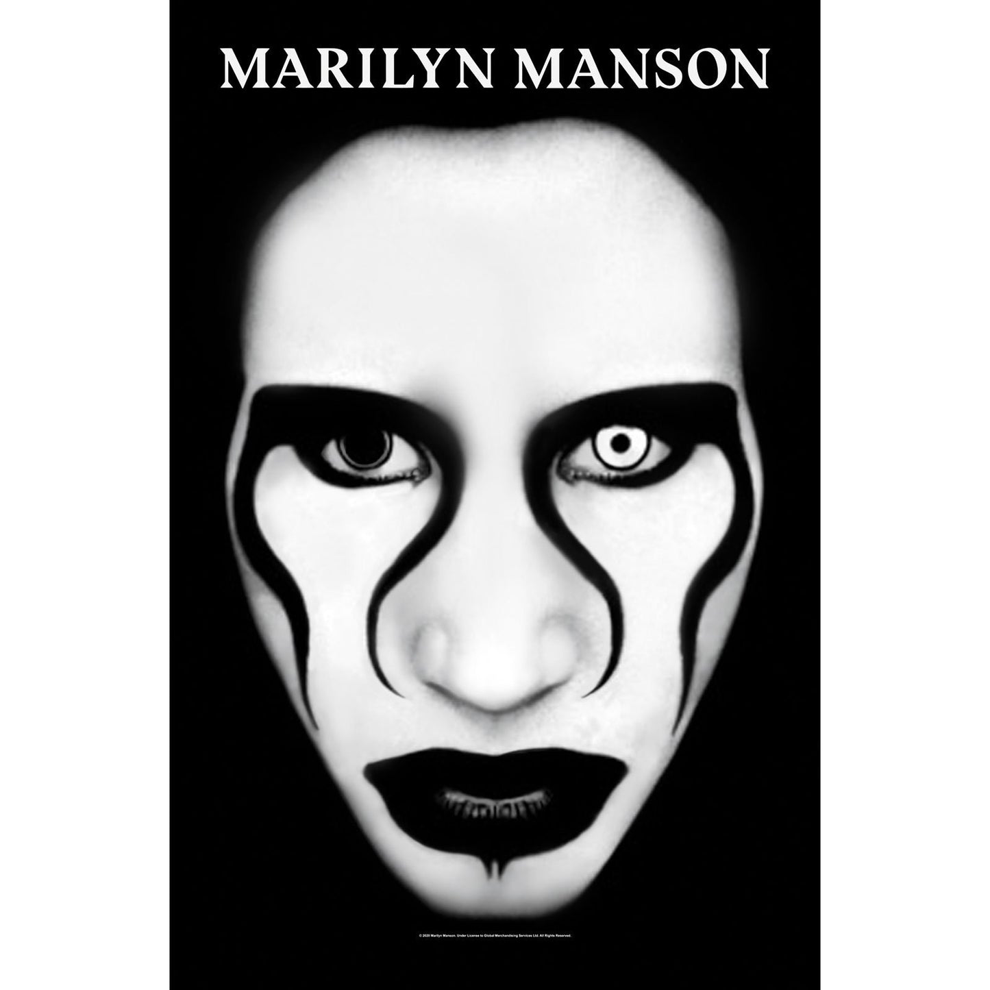 MARILYN MANSON Textile Poster Flag - Approx 41x28 Inch - Marilyn Manson Defiant Textile Fabric Poster - Officially Licensed