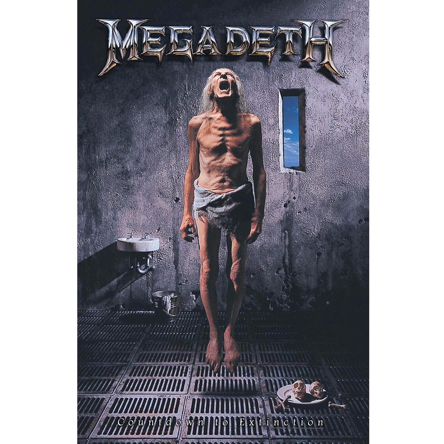 MEGADETH Textile Poster Flag - Approx 41x28 Inch - Megadeth Countdown to Extinction Textile Fabric Poster - Officially Licensed
