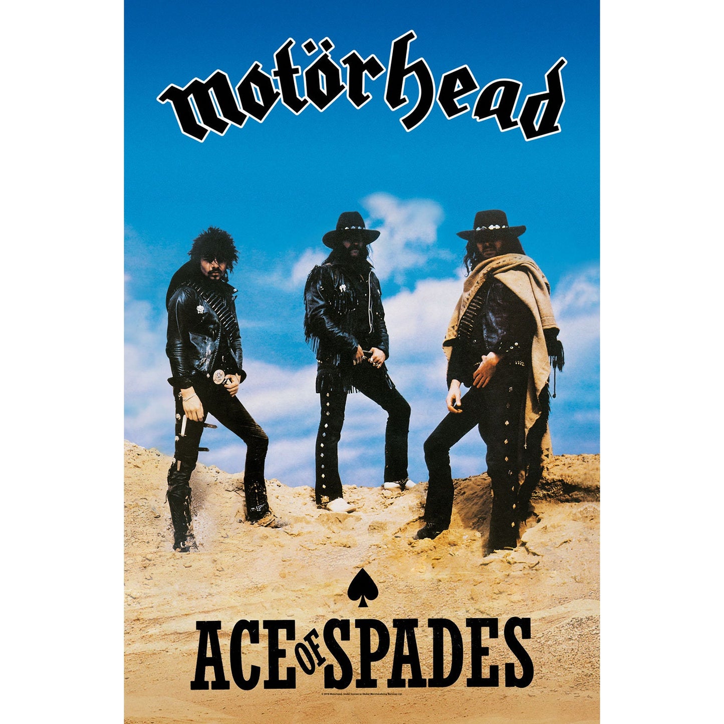 MOTORHEAD Textile Poster Flag - Approx 41x28 Inch - Motorhead Ace of Spades Textile Fabric Poster - Officially Licensed