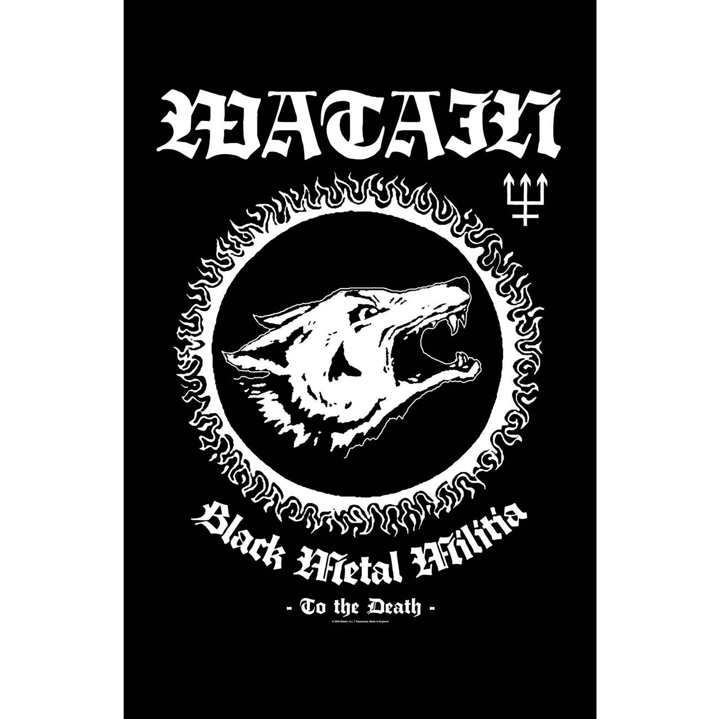 WATAIN Textile Poster Flag - Approx 41x28 Inch - Watain Black Metal Militia Textile Fabric Poster - Officially Licensed