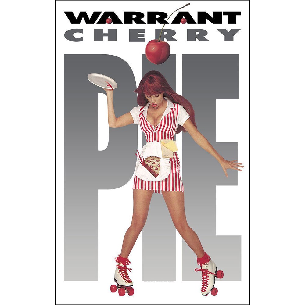 WARRANT Textile Poster Flag - Approx 41x28 Inch - WARRANT Cherry Pie Textile Fabric Poster - Officially Licensed