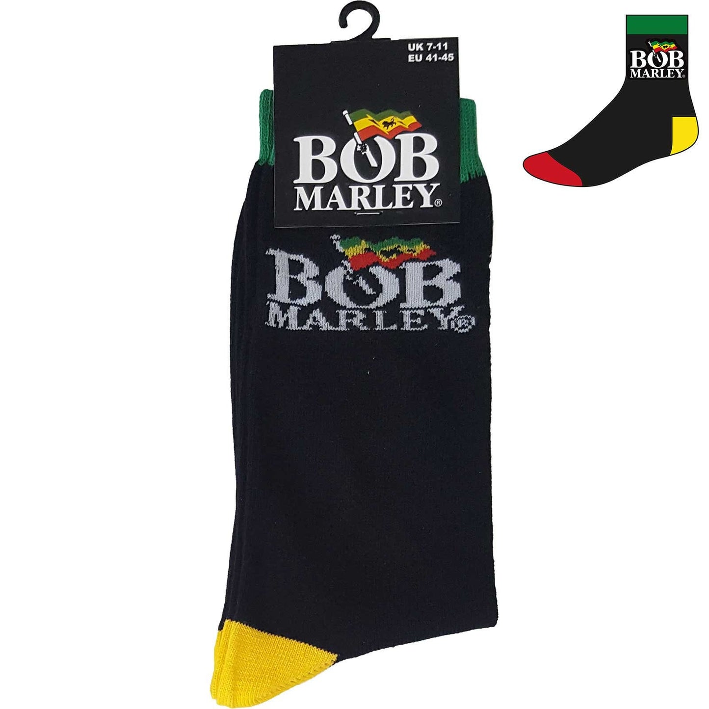 BOB MARLEY Socks - Bob Marley Rasta Pattern Unisex Ankle Socks - Men's Adult 8-12 - Officially Licensed Craft Costume Supply