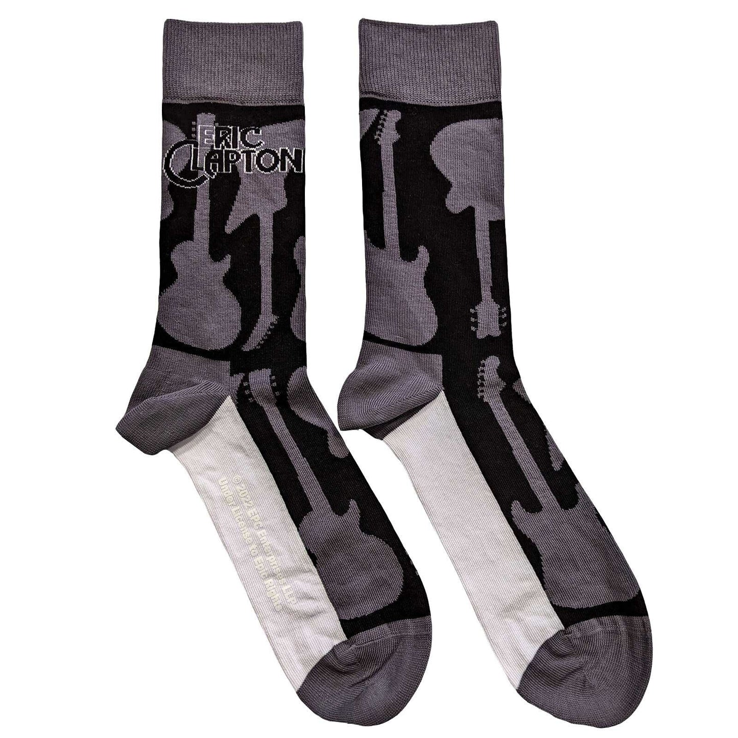 ERIC CLAPTON Socks - Eric Clapton Guitars Unisex Ankle Socks - Men's Adult 8-12 - Officially Licensed Craft Costume Supply
