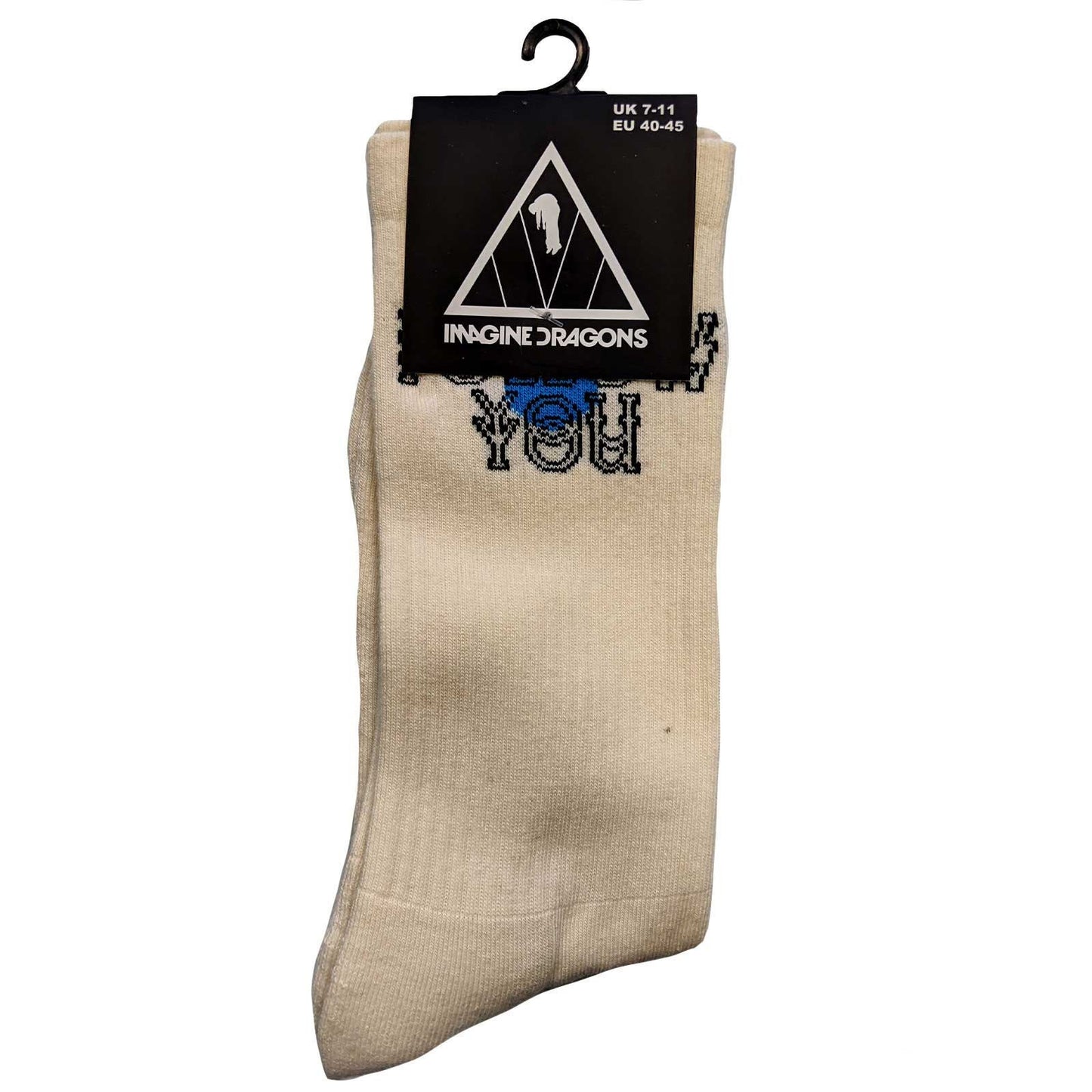 IMAGINE DRAGONS Socks - Imagine Dragons Follow You Unisex Ankle Socks - Men's Adult 8-12 - Officially Licensed Craft Costume Supply