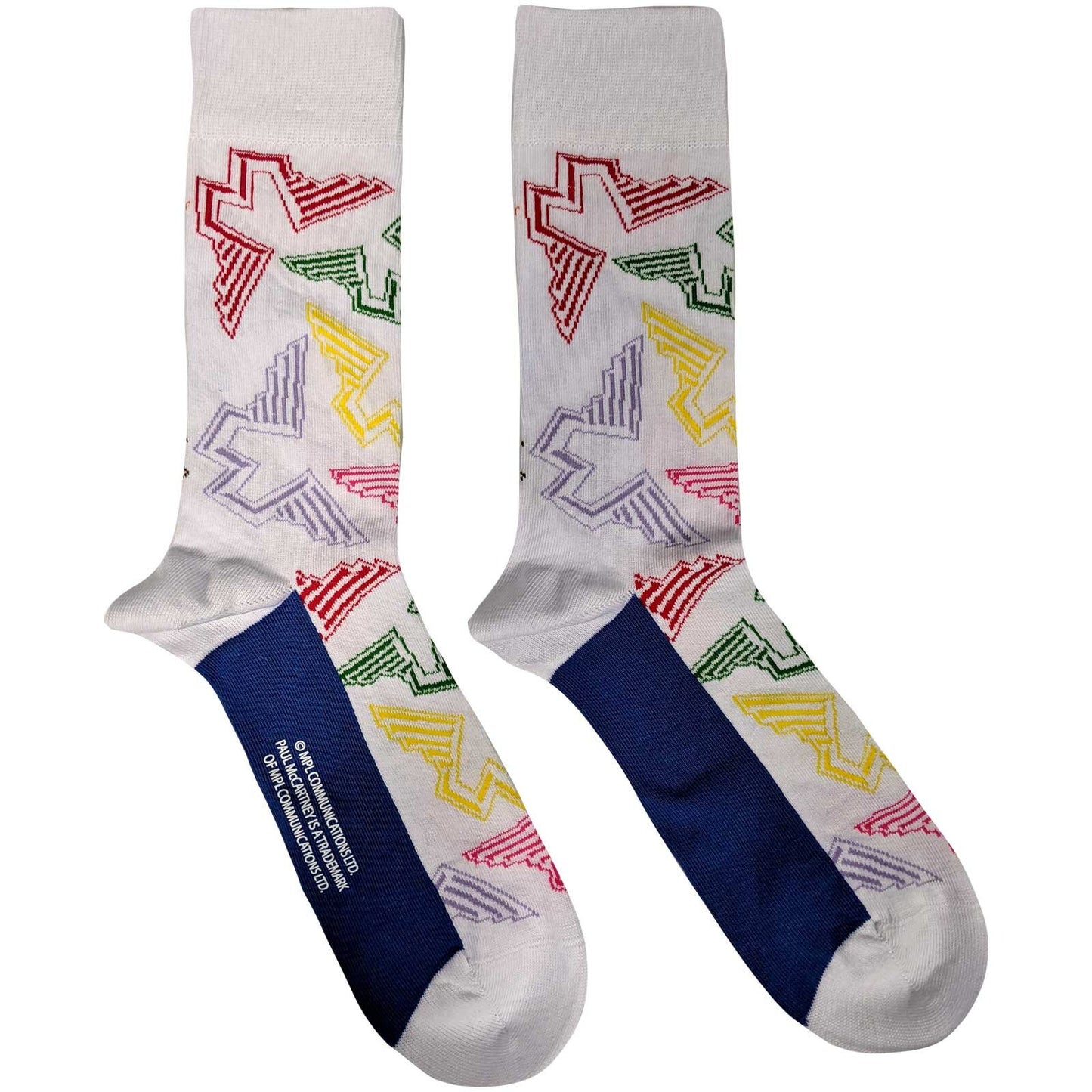 PAUL MCCARTNEY Socks - Paul McCartney Wings Logo Unisex Ankle Socks - Men's Adult 8-12 - Officially Licensed Craft Costume Supply