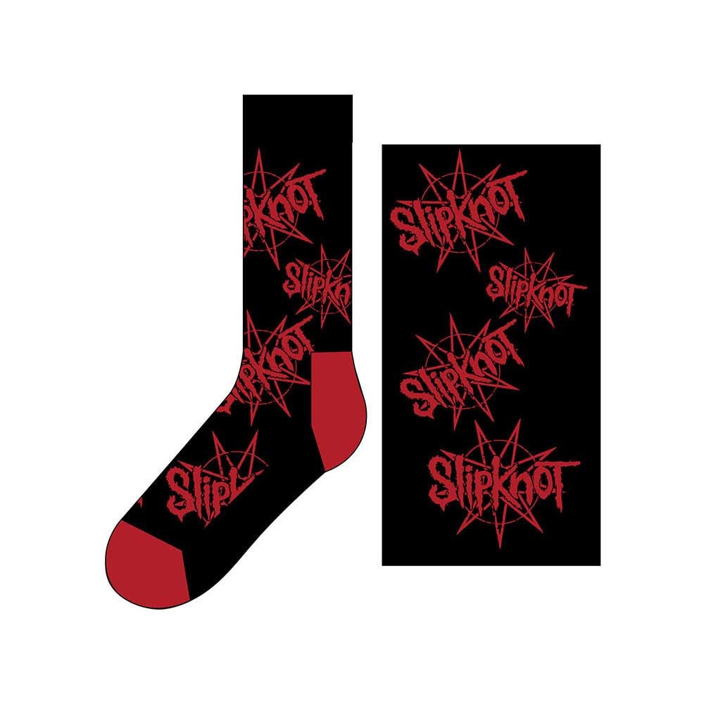 SLIPKNOT Socks - Slipknot Logo Nonagram Unisex Ankle Socks - Men's Adult 8-12 - Officially Licensed Craft Costume Supply