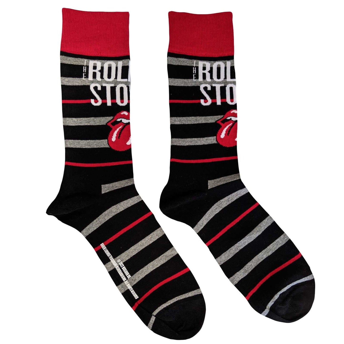 THE ROLLING STONES Socks - Rolling Stones Tongue Logo Unisex Ankle Socks - Men's Adult 8-12 - Officially Licensed Craft Costume Supply