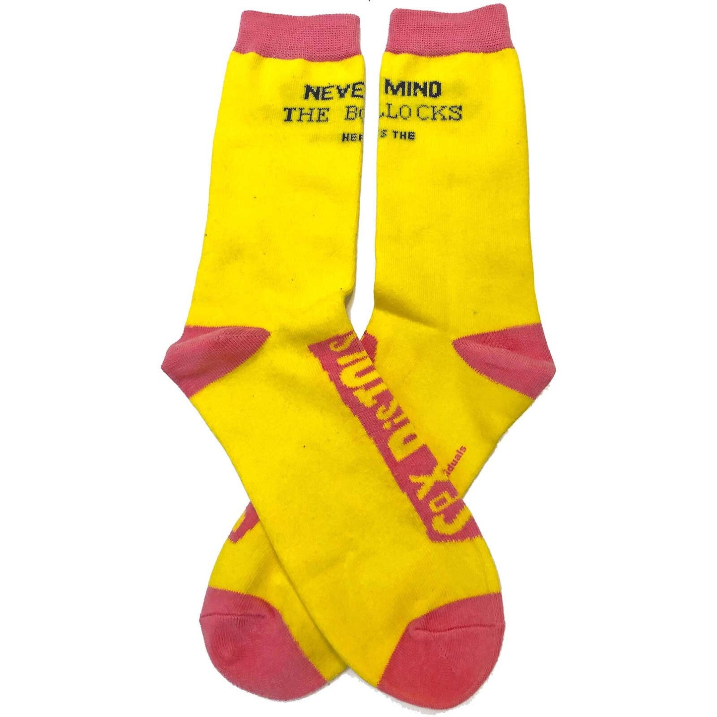 SEX PISTOLS Socks - The Sex Pistols Never Mind the Bollocks Unisex Ankle Socks - Men's Adult 8-12 - Officially Licensed Craft Costume Supply
