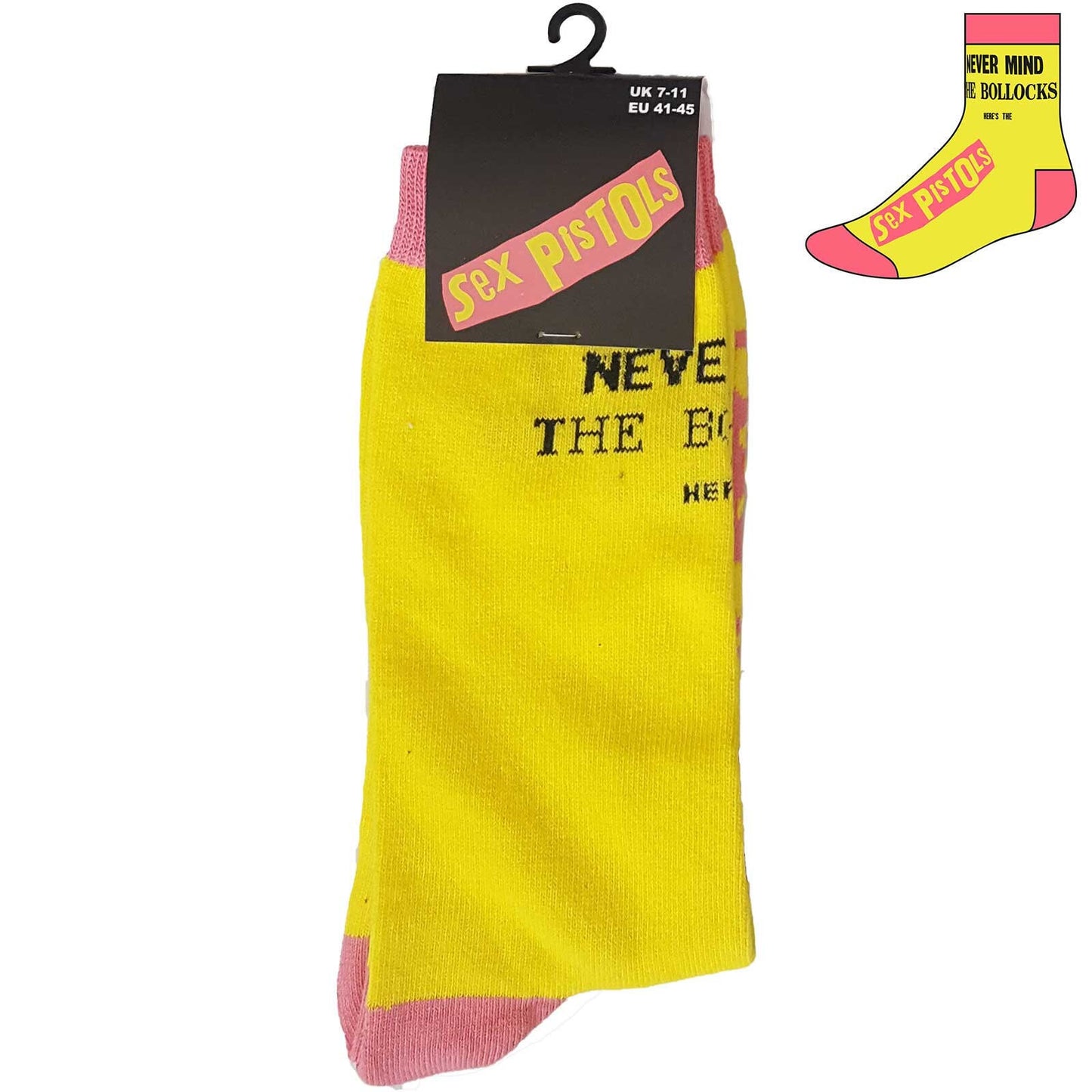 SEX PISTOLS Socks - The Sex Pistols Never Mind the Bollocks Unisex Ankle Socks - Men's Adult 8-12 - Officially Licensed Craft Costume Supply