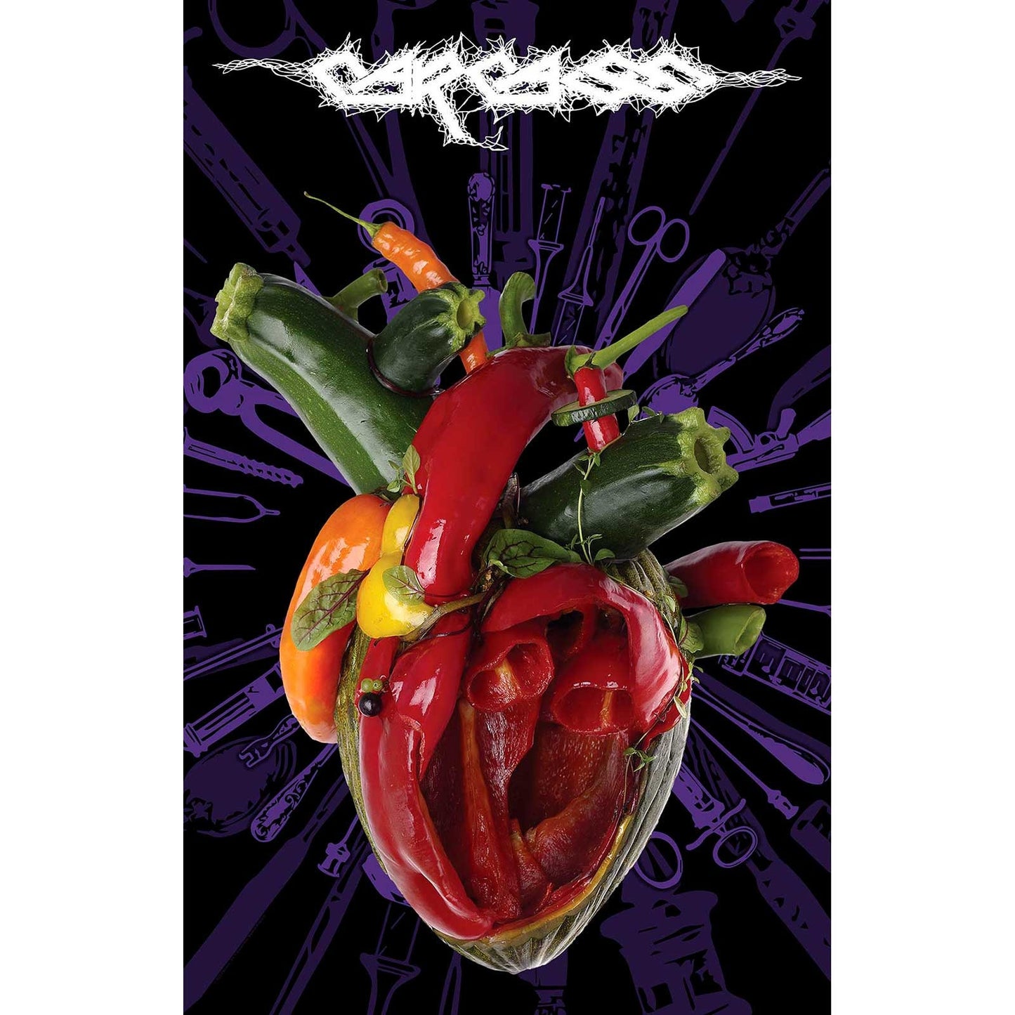 CARCASS Textile Poster Flag - Approx 41x28 Inch - Carcass Torn Arteries Textile Fabric Poster - Officially Licensed