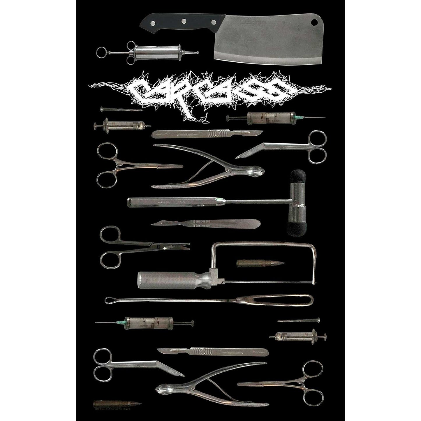 CARCASS Textile Poster Flag - Approx 41x28 Inch - Carcass Tools Textile Fabric Poster - Officially Licensed