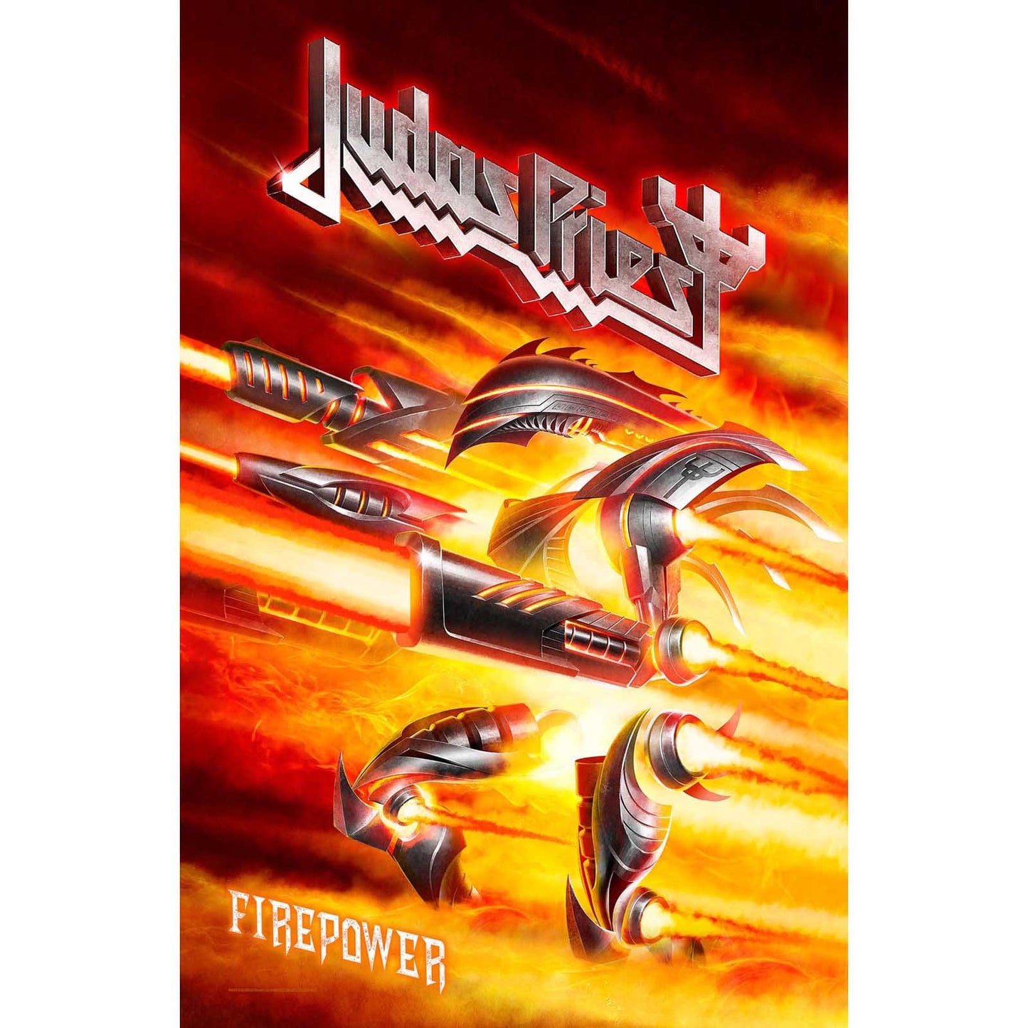 JUDAS PRIEST Textile Poster Flag - Approx 41x28 Inch - Judas Priest Firepower Textile Fabric Poster - Officially Licensed
