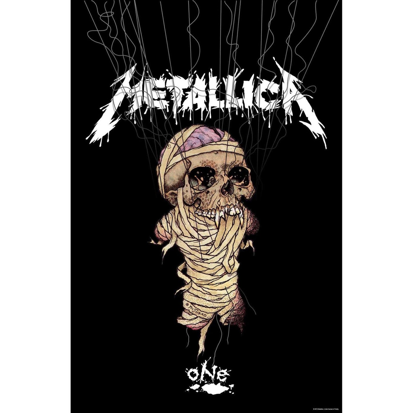 METALLICA Textile Poster Flag - Approx 41x28 Inch - Metallica One Textile Fabric Poster - Officially Licensed