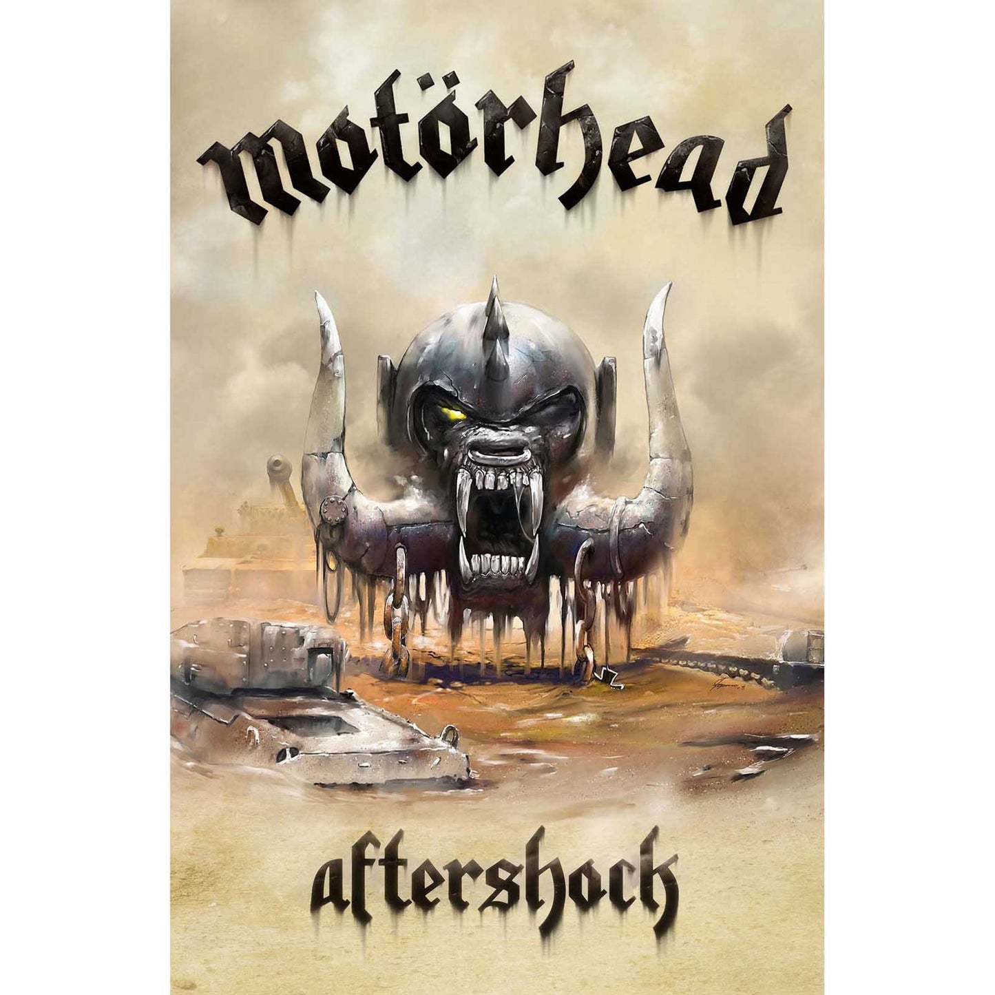 MOTORHEAD Textile Poster Flag - Approx 41x28 Inch - Motorhead Aftershock Textile Fabric Poster - Officially Licensed