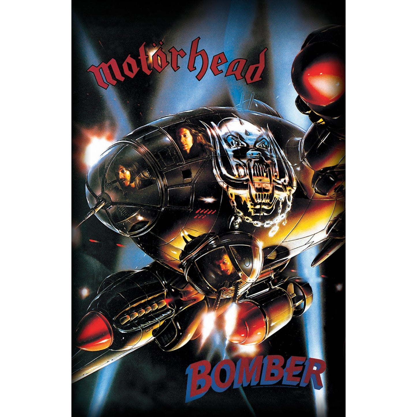 MOTORHEAD Textile Poster Flag - Approx 41x28 Inch - Motorhead Bomber Textile Fabric Poster - Officially Licensed