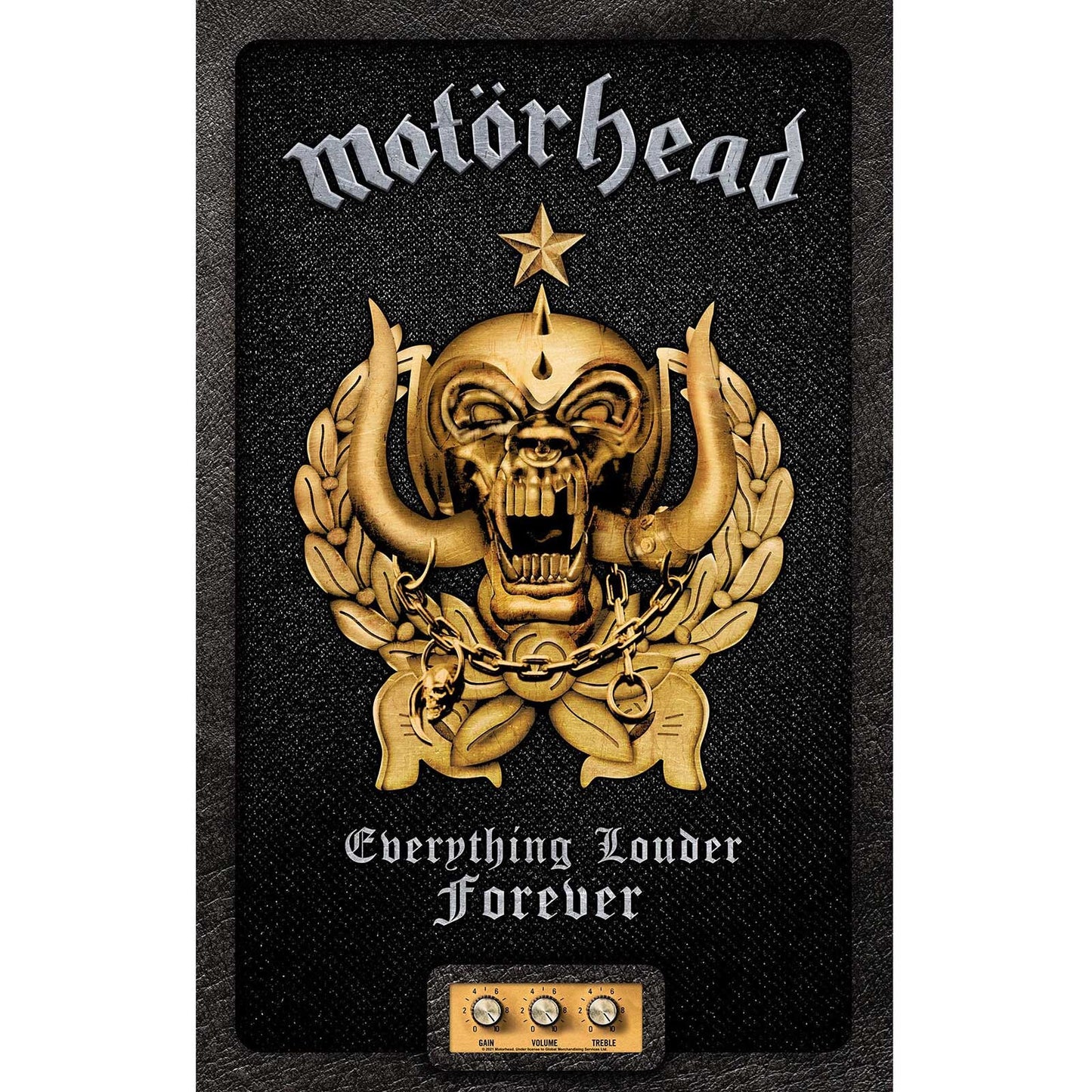 MOTORHEAD Textile Poster Flag - Approx 41x28 Inch - Motorhead Everything Louder Forever Textile Fabric Poster - Officially Licensed