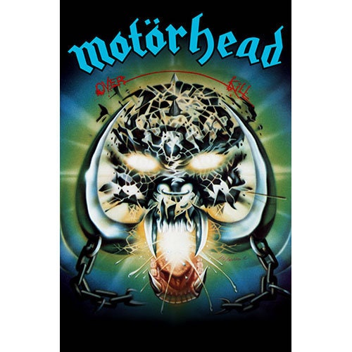 MOTORHEAD Textile Poster Flag - Approx 41x28 Inch - Motorhead Overkill Textile Fabric Poster - Officially Licensed