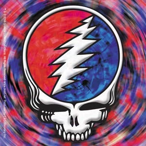 GRATEFUL DEAD Steal Your Face Sticker Decal - 4x4 Inch - Jerry Garcia Spinning Skull Rock Band Vinyl Decal Sticker Craft Supply