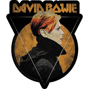 DAVID BOWIE Triangle Sun Sticker Decal - 4.3x5 Inch - English Rock Singer Legend Vinyl Decal Sticker Craft Supply