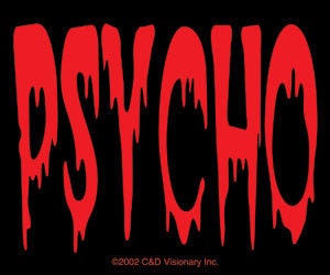 Psycho 2.25x2.75 Sticker - Logo Script