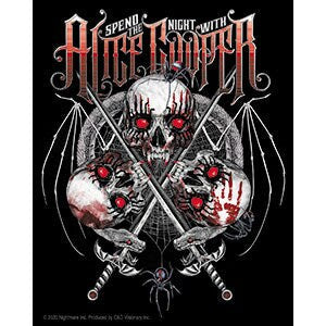 ALICE COOPER Vampire Skull Sticker Decal - 4x5 Inch - American Singer Rock Star Legend Vinyl Decal Sticker Craft Supply