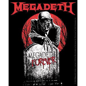 MEGADETH Forever Sticker Decal - 4x5 Inch - American Thrash Metal Band Vinyl Decal Sticker Craft Supply